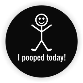 Unbranded/Generic 3pcs I Pooped Today Hard Hat Decals Helmet Stickers Funny Joke Gag Toolbox
