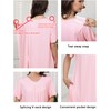 Liokoc Hospital Gowns for Women Open Back Tear Away Snap