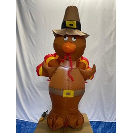 4' Pilgrim Turkey Inflatable Thanksgiving Decoration