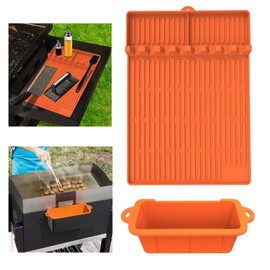 Silicone Griddle Tools Mat for Blackstone, Spatula Mat for Outdoor Grill Kitchen Counter, Perfect for Grilling, Cooking, and Griddle Use