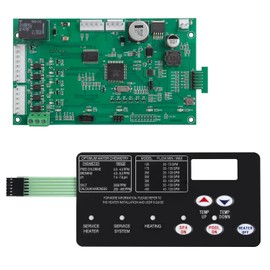 RANSOTO 42002-0007S Control Board with 472610Z Switch Membrane Pad Compatible with Pentair Mastertemp 200 250 300 400 400HD Sta-Rite Max-E-Therm SR200/SR333/SR400 Replace 461105