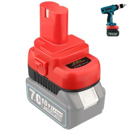 DEWDYS Adapter Use for Makita Ni-Cd Ni-Mh Tools,for Makita 18V LXT Lithium Battery BL1830 BL1850 BL1860 BL1840 Convert to for Mak 12V 14.4V Ni-Cd/Ni-Mh Batteries, Power for Ni-CD Cordless Power Tool