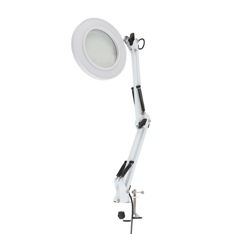 5X Magnifying Glass Clip On LED Tattoo Desk Lamp USB