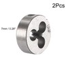TA-VIGOR 2pcs 10-32 UNF Metric Adjustable Threading Die, Alloy Tool