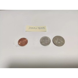 Unbranded 24 mm Skinny Vellum Glassine White Stamp Wax 600 Paper Bags (24mmx76mm)