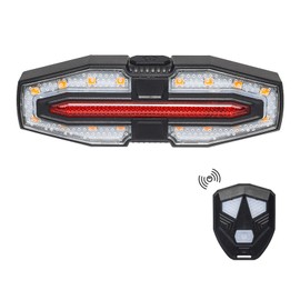 Bike TailLight Compact Size Night Cycle Light Dual-Color Bicycle Tail Light RainProof Bike Rear Lamp USB Rechargeable Remote Control Turn Signal Bicycle TailLamp