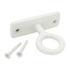 RCH Hardware HK-IR8398-70 Iron Orbit Wall Hook, 2.8 Inch, White