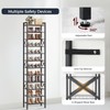 YATINEY 12-Tier Narrow Shoe Rack, Tall Shoe Rack for 12-24