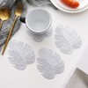 Anevous Set of 4 Monstera Leaf Coasters, Drinks Coasters, Table