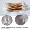 Cotton Swab Holders 304 Stainless Steel Light Luxury Dustproof Cotton