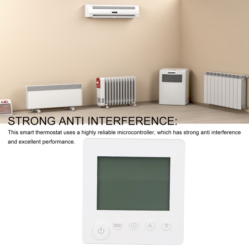 16A Intelligent Electric Heating Thermostat LCD Digital Display Key Thermostat