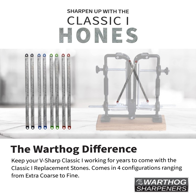 Warthog V-Sharp Classic I Stones - Replacement Hones For Professional