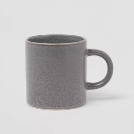 Threshold 15oz Stoneware Tilley Mugs Gray 4pk - NEW