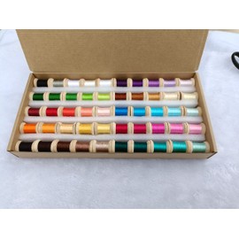 Jinmaya Silk Mulberry Silk Thread for DIY Handmade Embroidery 50 Colors Spools Cross Stitch Needle Point Handicraft Supply Chinese Suzhou Embroidery Silk