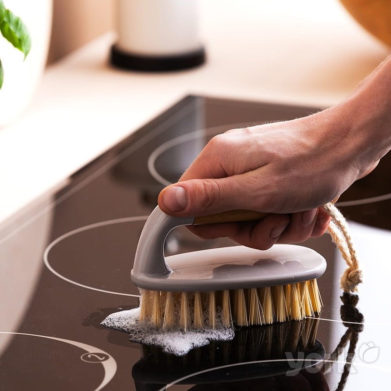 ECONATURAL by York 40530 Scrubbing Brush Bamboo, Beige, Standard