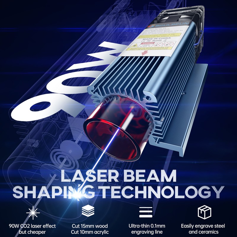 Sculpfun S9 Laser Engraver Module Laser Head for Engraving Machine