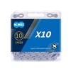 KMC Unisex's X10 Chain, Grey, 114 Link