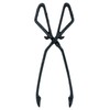 AB Tools Straight Log Tongs Cast Iron Metal Fireplace Firepit