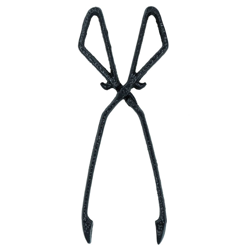AB Tools Straight Log Tongs Cast Iron Metal Fireplace Firepit