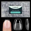 LEYKOSH Puntas de uñas Leykosh extra cortas con forma de