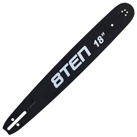 8TEN 18 Inch Chainsaw Guide Bar .058 .325 72DL Chain for Husqvarna 460 455 Poulan Jonsered Homelite Dolmar 596199872 Laminated