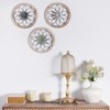 Paquesta Paquesta 3 Piece Round Farmhouse Wall Decor with 6