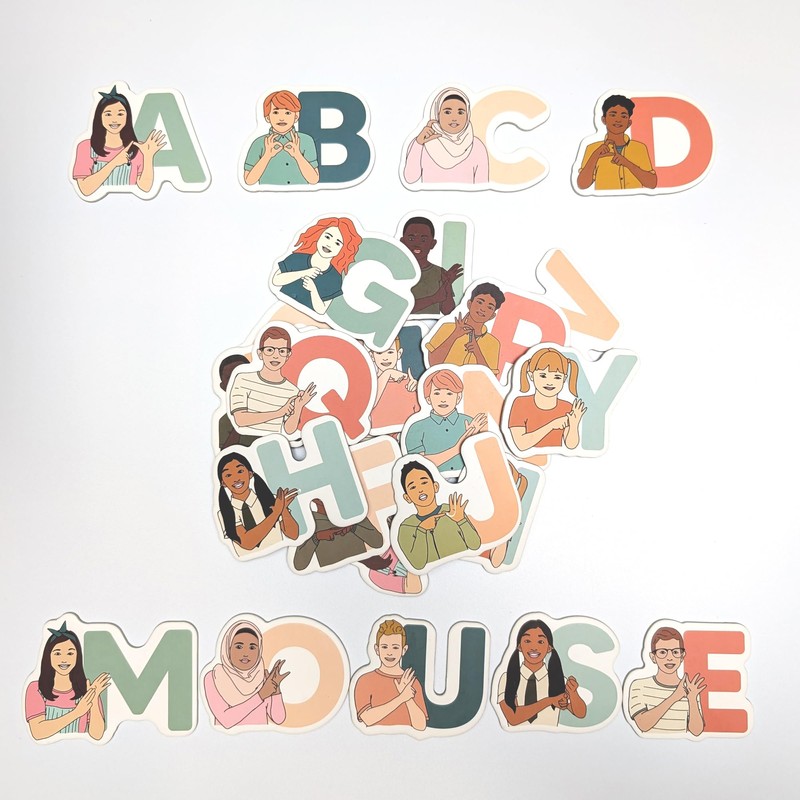 26 Auslan Alphabet Fridge Magnets – Educational & Fun Sign