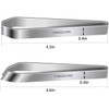 2 Pcs Fish Bone Tweezers Stainless Steel Flat and Slant