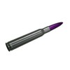 VMS RACING 50 Cal Caliber GUNMETAL PURPLE TIP BULLET ANTENNA