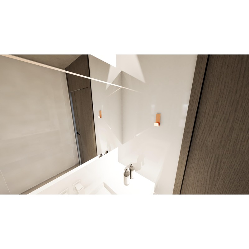 Zen Soul Robe & Towel Hook, Colour: Rose Gold, Glossy,