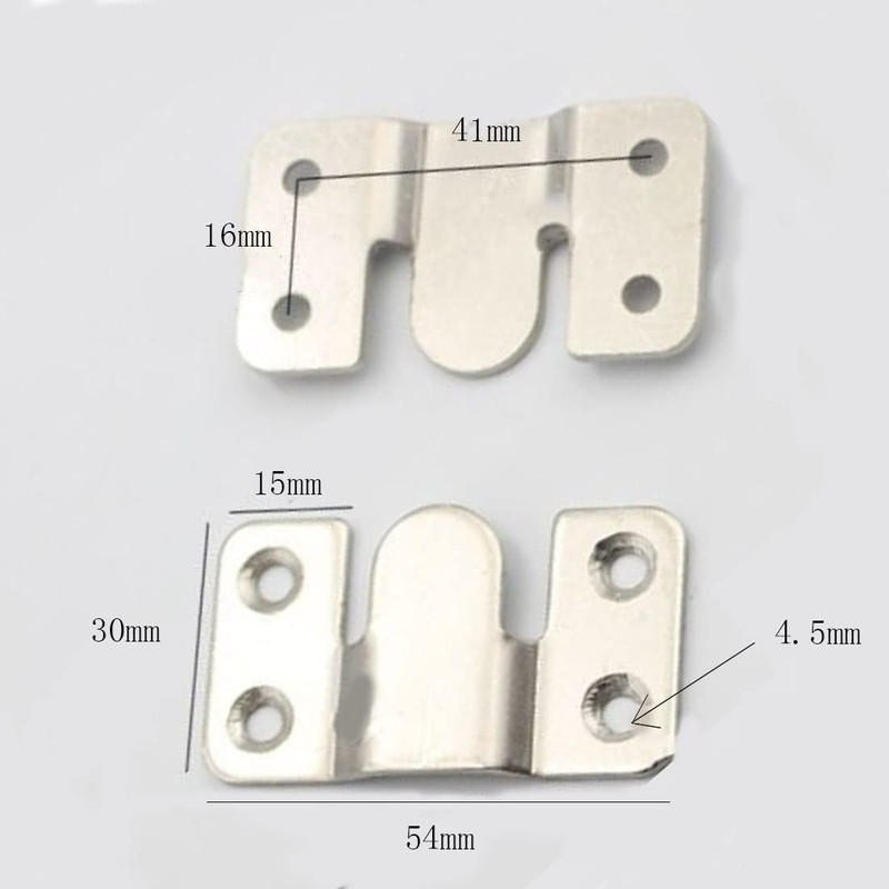 10 Pieces of Picture Frame Embedded Concealed Bracket, Heavy Interlocking
