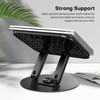 OMOTON Laptop Stand for Desk with 360 Rotating Base, Ergonomic