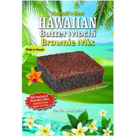 Hawaii's Best Butter Mochi Brownie Mix (With 100% Ghirardelli Cocoa) Pack of 2