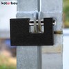 KOTARBAU® Cast Iron Padlock 80 mm Monoblock Padlock with Bolts
