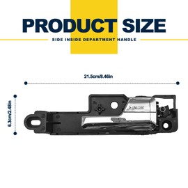 Interior Door Handle - Front Right Passenger Side Compatible with F0rd Fusion 2007-2012 Lincoln MKZ 2006-2011 Mercury Milan Replaces # 6E5Z5422600AA 81701