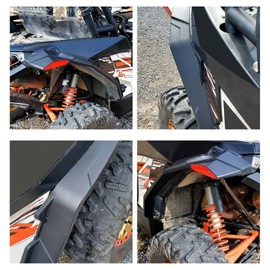 KUAFU Fender Flares Compatible with 2013-2016 Can-Am Maverick 1000 Max 1000R Replacement for 715001323 Extended Mud Guards Pair 4Pcs