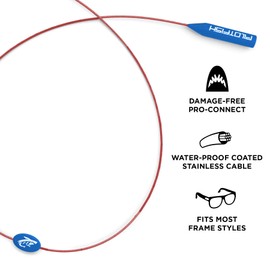 Pilotfish Wire Sunglasses Strap, No-Tail Eyewear Retainer for Glasses, Secure Eyeglass Holder for Sports and Outdoors