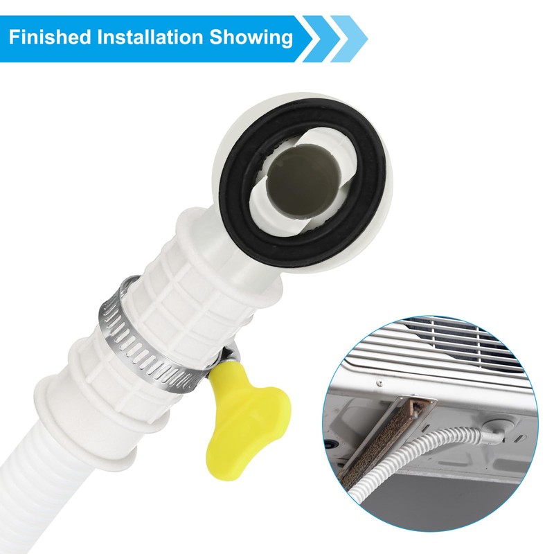 PATIKIL 4.9 ft Drain Hose Set for Air Conditioners, Universal