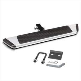 Aluminum Trailer Towing Hitch Step Fits 2 Inch Receiver,Rear Bumper Guard | 36"W X 5.5"L (Silver)