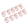 100pcs Santa Paper Clips Slip Resistance Cartoon Cute Lightweight Paperclips