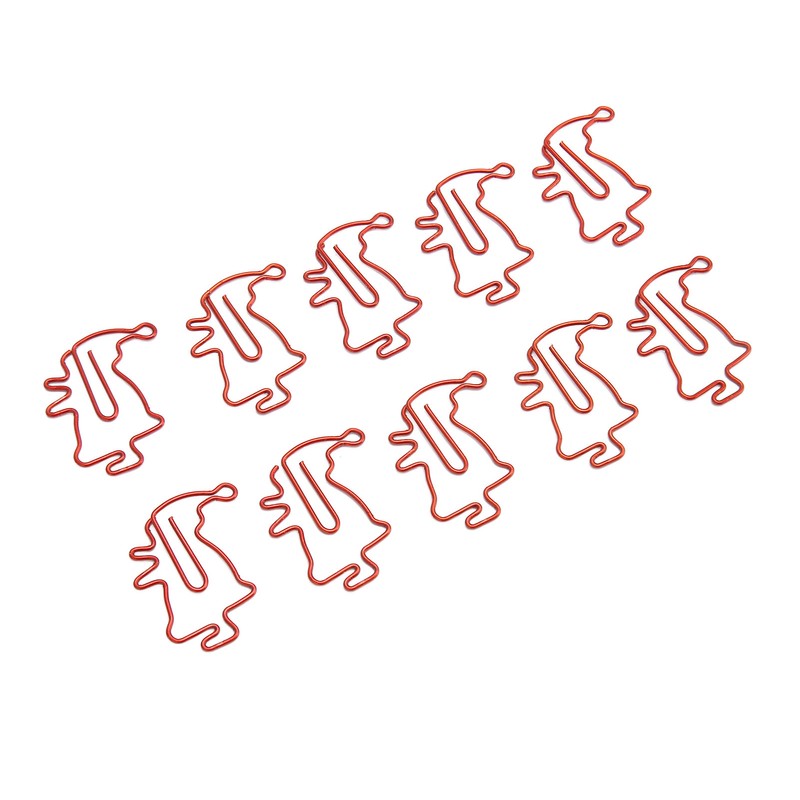 100pcs Santa Paper Clips Slip Resistance Cartoon Cute Lightweight Paperclips