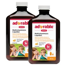 Wampole Adorable Kids Multivitamins Liquid – Fast Liquid Absorption – 350 ml (Pack of 2)