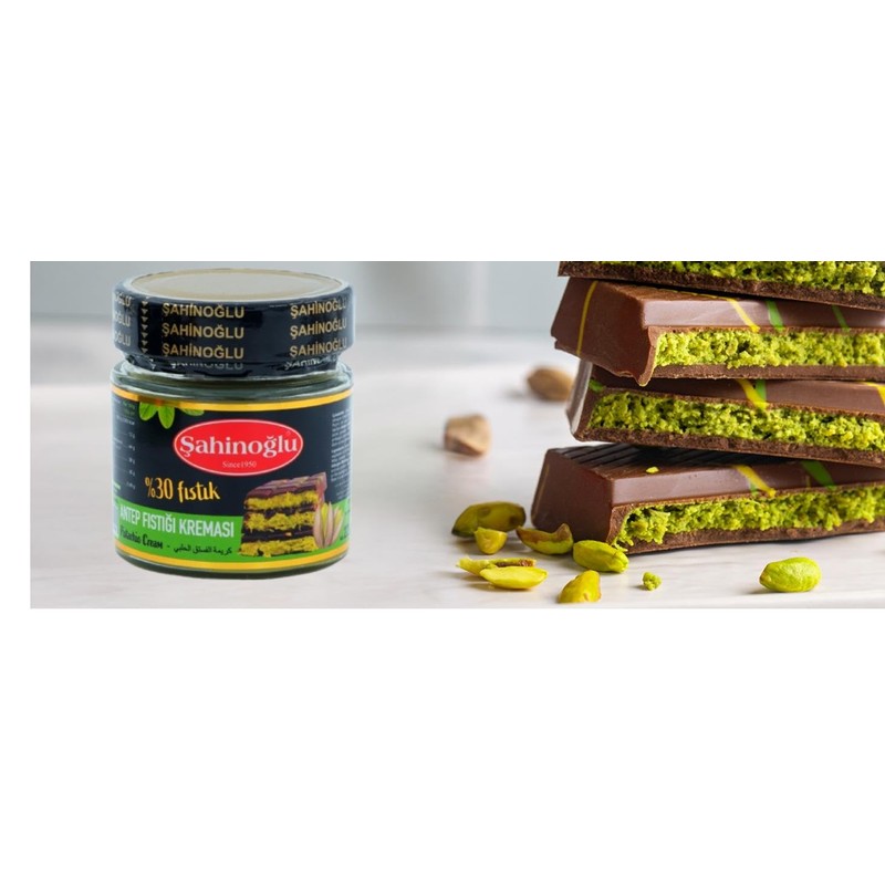 Pistachio Cream, 7.76 oz, Pistachio Butter, Turkish Cream Spread for