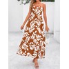 PRETTYGARDEN Summer Dresses for Women 2025 Beach Maxi Dress Spaghetti