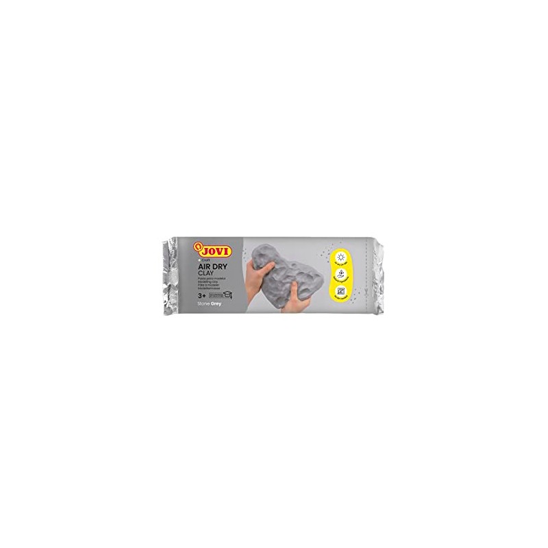 Jovi- Modelliermasse - Masa para modelar autoendureciente, 83G, Gris, 250