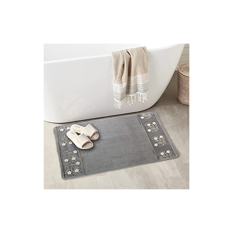 Popular Bath 958362 Bloomfield, Bath Rug, Grey