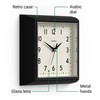 JONES CLOCKS® Mustard Wall Clock | Square Retro Clock |