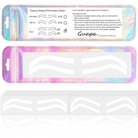 Guapa Disposable Eyebrow Design Stencil Airbrush Tint Stickers Easy Application Brow Tinting for Shaping Single Eyebrow Type Option with Shapes Available