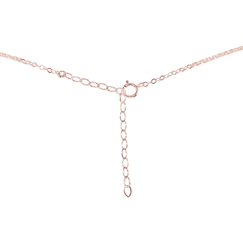 Peridot Bead Drop Choker in 14k Rose Gold Fill
