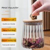 TINGJUNN Glass Coffee and Tea Jar, Airtight Glass Jar ,